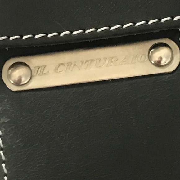 CLOCK Belt IL CINTURAIO Watch Wide Italian Leather - Picture 5 of 15